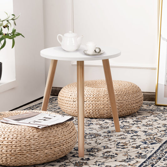 16 Inch Round Coffee Table, White End & Side Tables White at Gallery Canada