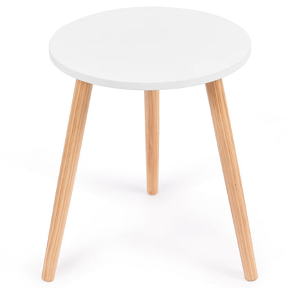 16 Inch Round Coffee Table, White End & Side Tables at Gallery Canada
