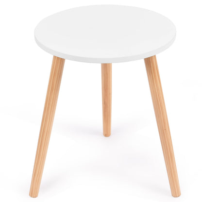 16 Inch Round Coffee Table, White End & Side Tables at Gallery Canada