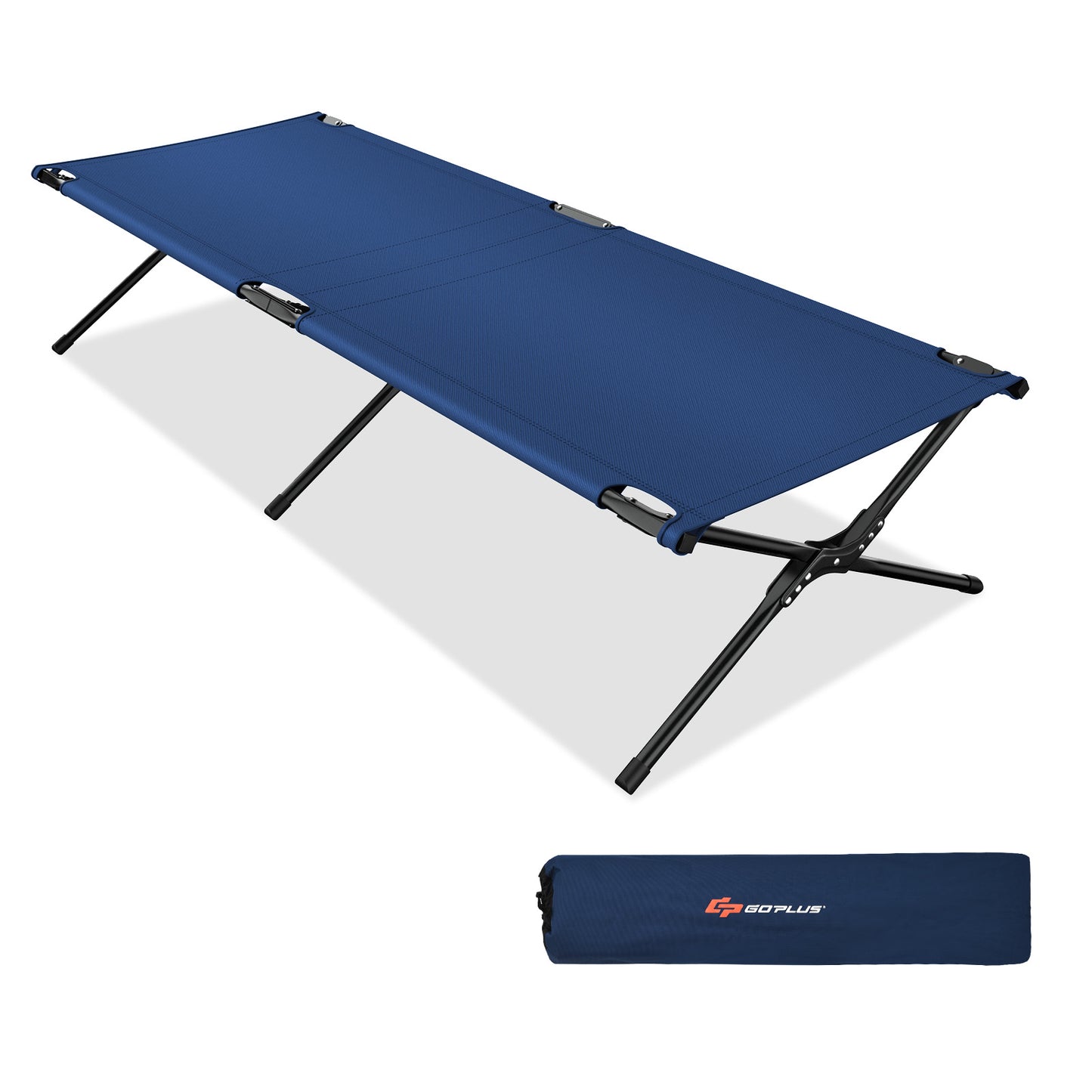 Adults Kids Folding Camping Cot, Blue Camping Furniture Blue at Gallery Canada
