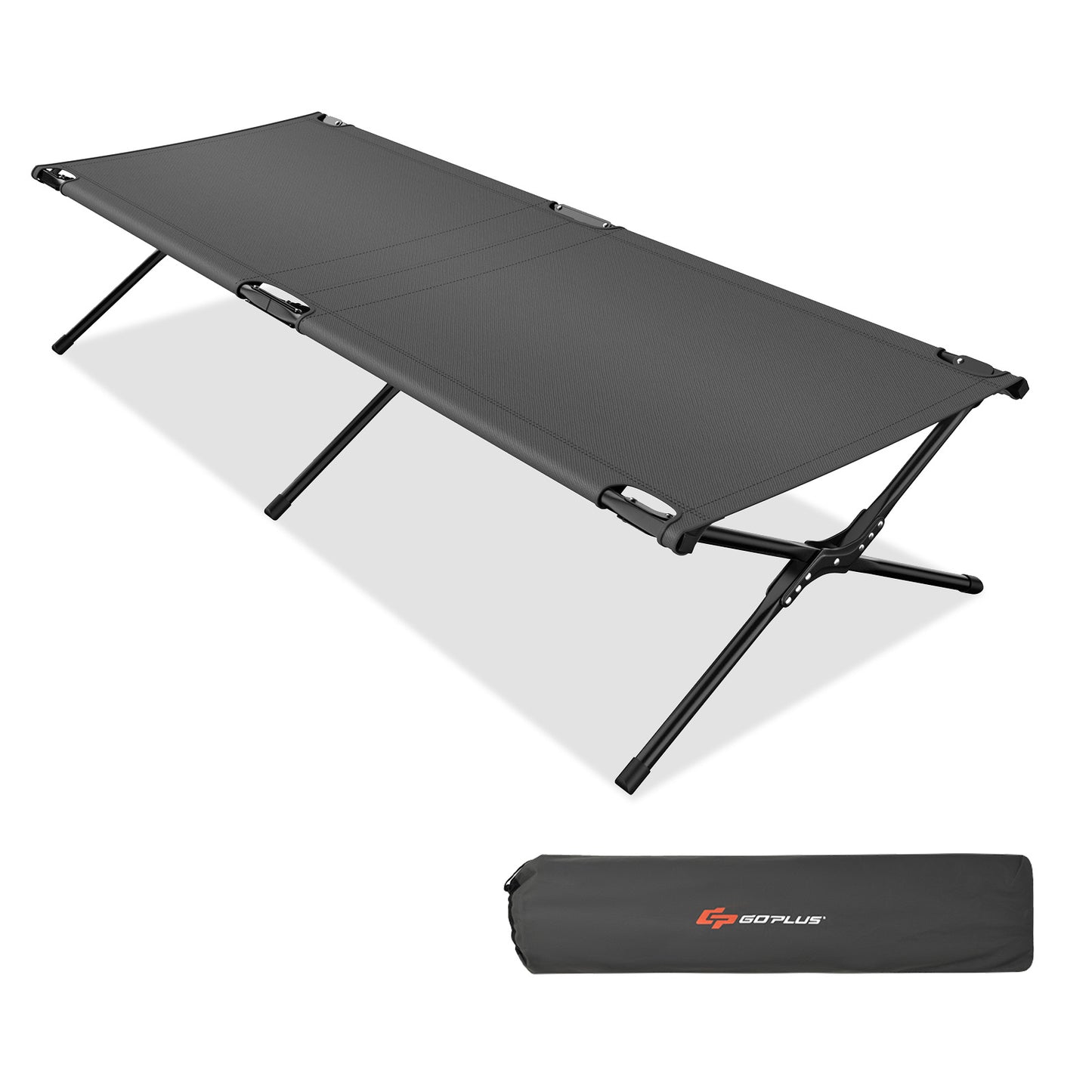 Folding Camping Cot, Gray Camping Furniture at Gallery Canada