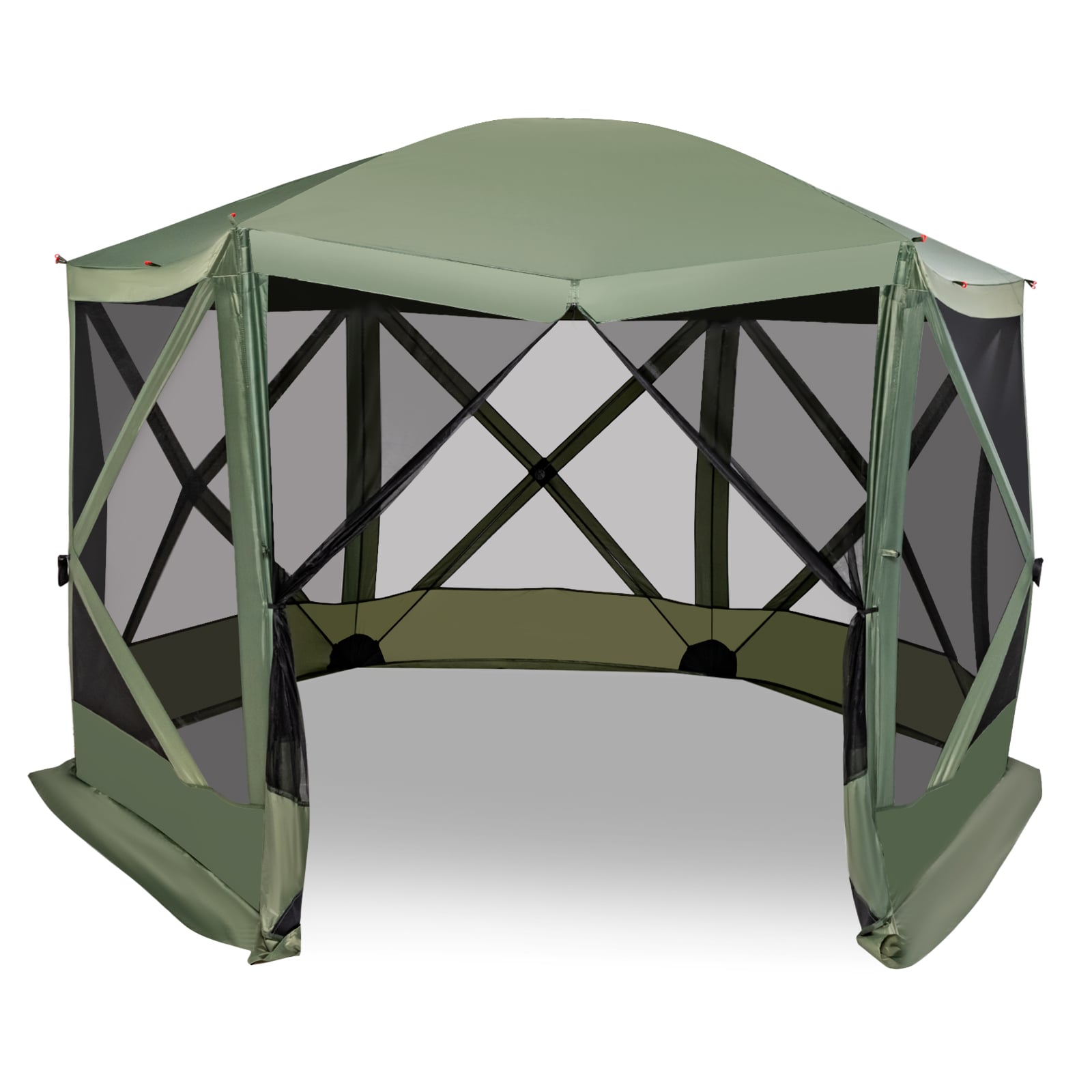 11.5 X 11.5 Ft Pop-Up Screen House Tent, Portable Carrying Bag, Green Tents at Gallery Canada