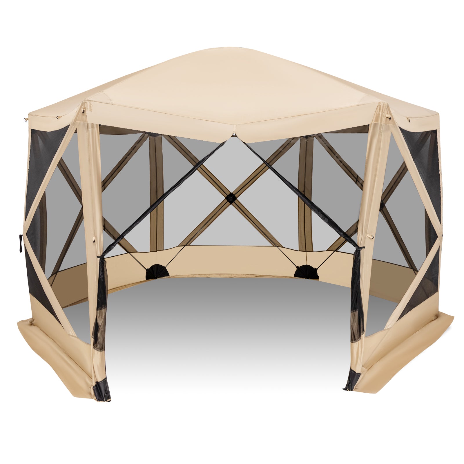 11.5 X 11.5 FT Pop-Up Screen House Tent, Portable Carrying Bag, Coffee Tents Coffee at Gallery Canada