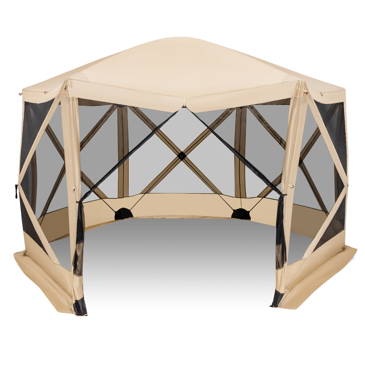 11.5 X 11.5 FT Pop-Up Screen House Tent, Portable Carrying Bag, Coffee Tents Coffee at Gallery Canada