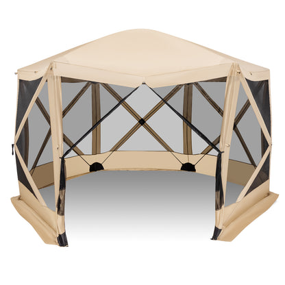 11.5 X 11.5 FT Pop-Up Screen House Tent, Portable Carrying Bag, Coffee Tents Coffee at Gallery Canada