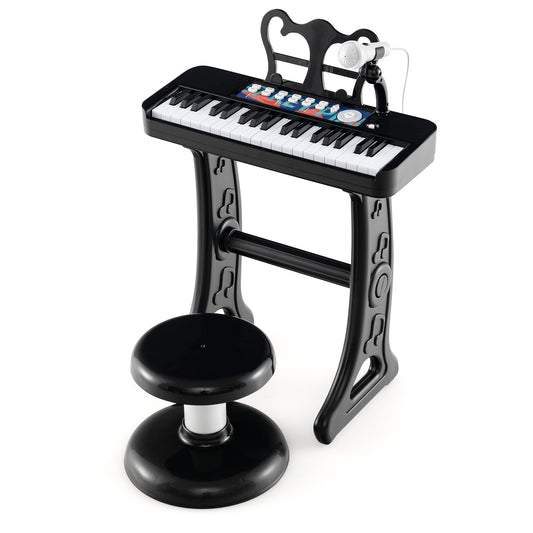 Kids Piano Keyboard, 37-Key, With Microphone, Black Pianos & Keyboards Black at Gallery Canada