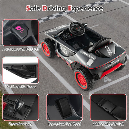 Licensed Audi Kids Ride On E-tron Racing Car, Gray Powered Ride On Toys at Gallery Canada