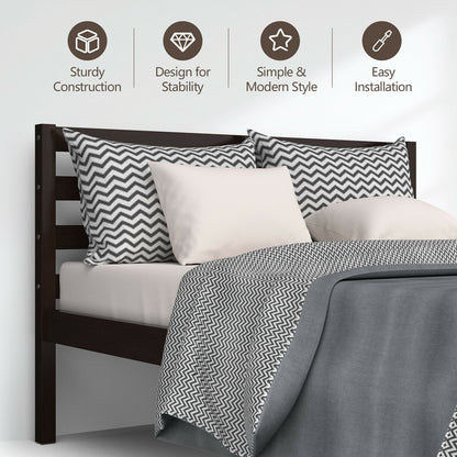 Full Size Bed frame Foundation with Solid Wooden Slat Suppor Simple Bed Frame at Gallery Canada