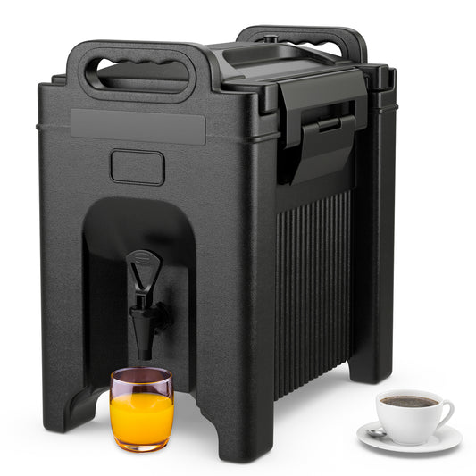 2.5 Gallon Insulated Beverage Server Dispenser, Black Water Dispensers Black at Gallery Canada