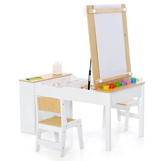 Children Art Activity Table and Drawing Table, Natural - Gallery Canada