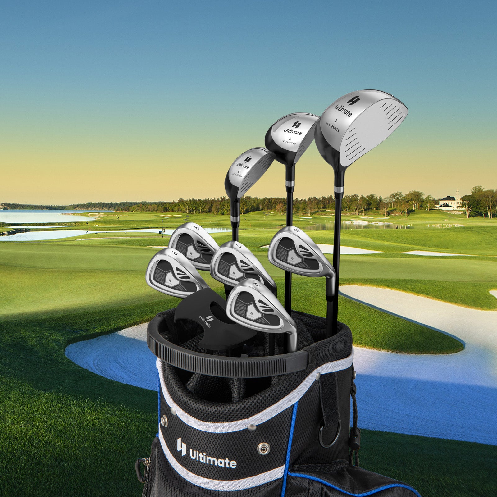 Men's 9-Piece Golf Club Set, Gray Golf at Gallery Canada