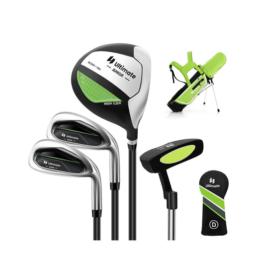 Junior Complete Golf Club Set for Kids with Rain Hood Right Hand Children Golf Age 8-10 Years Old, Green - Gallery Canada