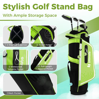 Junior Complete Golf Club Set, Right Hand, Kids, Green Golf at Gallery Canada