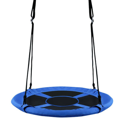 40 Inch Flying Saucer Tree Swing Indoor Outdoor Play Set, Blue Swing & Playsets Blue at Gallery Canada