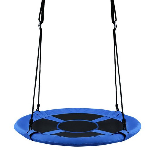 40 Inch Flying Saucer Tree Swing Indoor Outdoor Play Set, Blue Swing & Playsets Blue at Gallery Canada