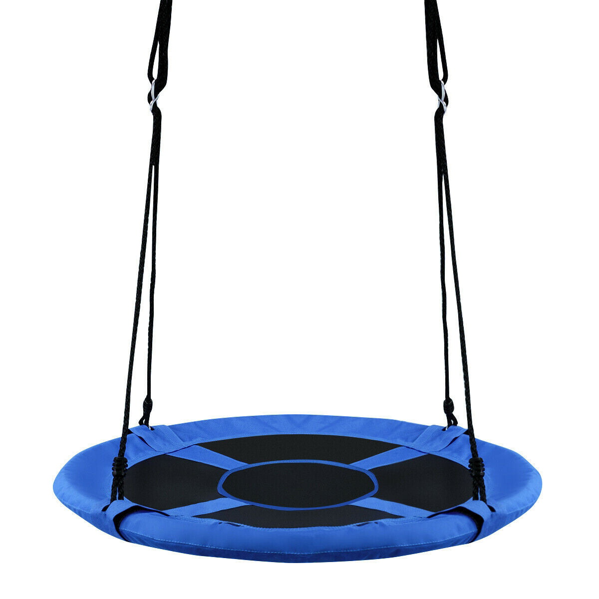 40 Inch Flying Saucer Tree Swing, Indoor Outdoor Play Set, Blue