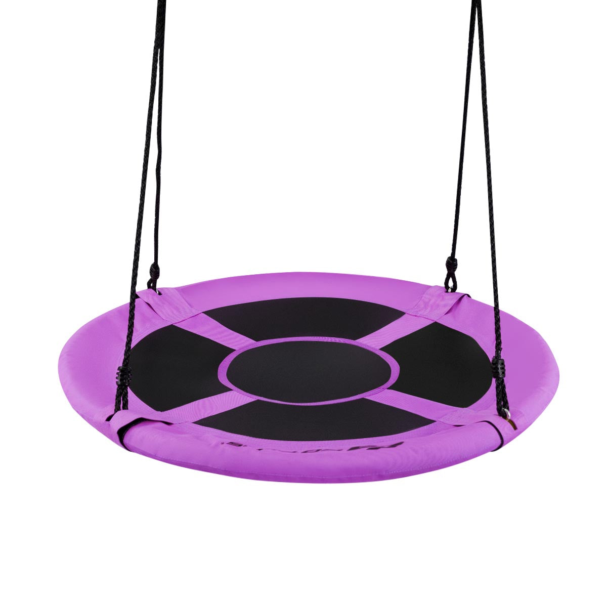 40 Inch Flying Saucer Tree Swing, Indoor Outdoor Play Set, Purple