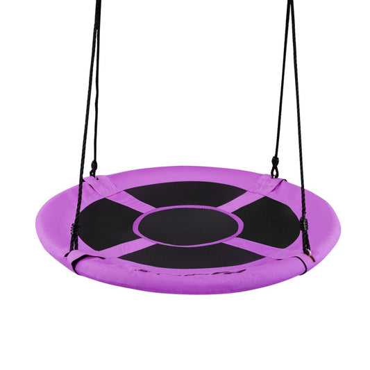 40 Inch Flying Saucer Tree Swing, Indoor Outdoor Play Set, Purple Swing & Playsets Purple at Gallery Canada