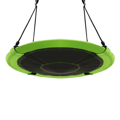40 Inch Flying Saucer Tree Swing Indoor Outdoor Play Set, Green - Gallery Canada