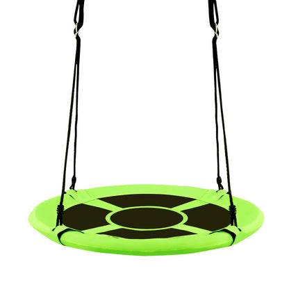 40 Inch Flying Saucer Tree Swing Indoor Outdoor Play Set, Green Swing & Playsets Green at Gallery Canada