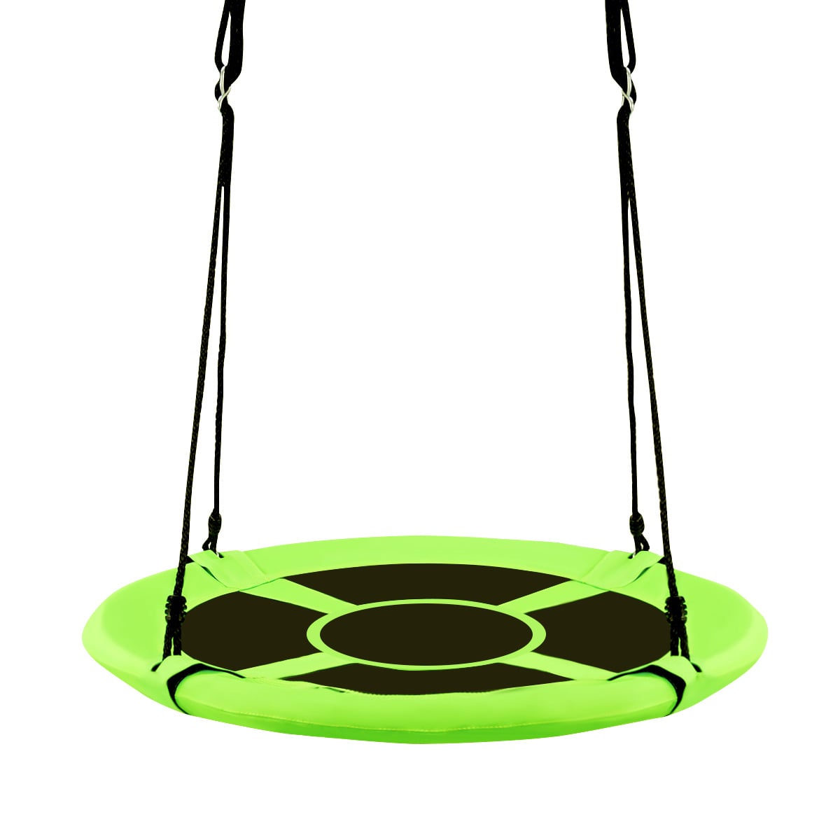 40 Inch Flying Saucer Tree Swing, Indoor Outdoor Play Set, Green