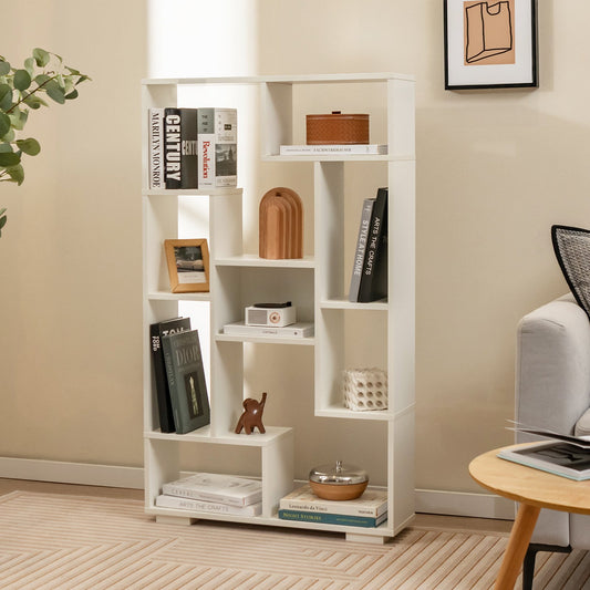 47-Inch Tall Bookshelf for Home Office Living Room, White - Gallery Canada
