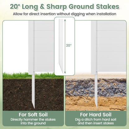 Outdoor PVC Air Conditioner Fence with 20 Inch Long Stakes, White Decorative Fencing & Flooring at Gallery Canada