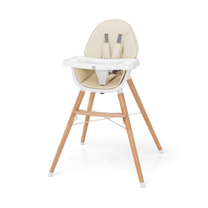 Baby High Chair with Dishwasher Safe Tray, Beige High Chairs at Gallery Canada