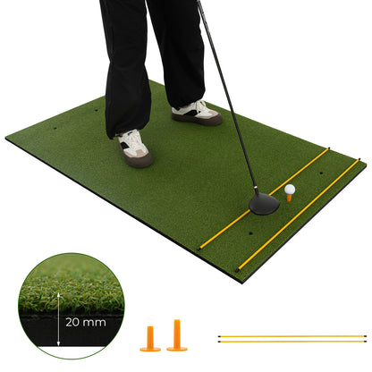 5 x 3 ft Artificial Turf Grass Practice Mat for Indoors and Outdoors-20mm, Green Golf at Gallery Canada