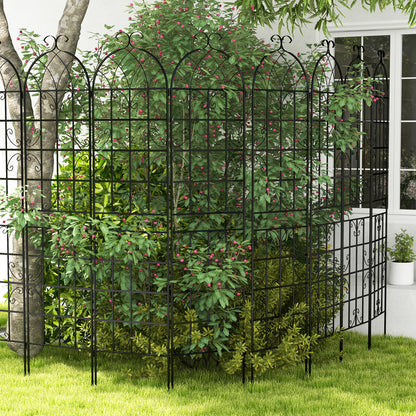 2 Pack Metal Garden Trellis for Climbing Plants, Black Decorative Fencing & Flooring at Gallery Canada