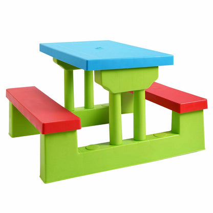 Kids Picnic Table And Bench With Umbrella, Green Kids Table & Chair Sets at Gallery Canada