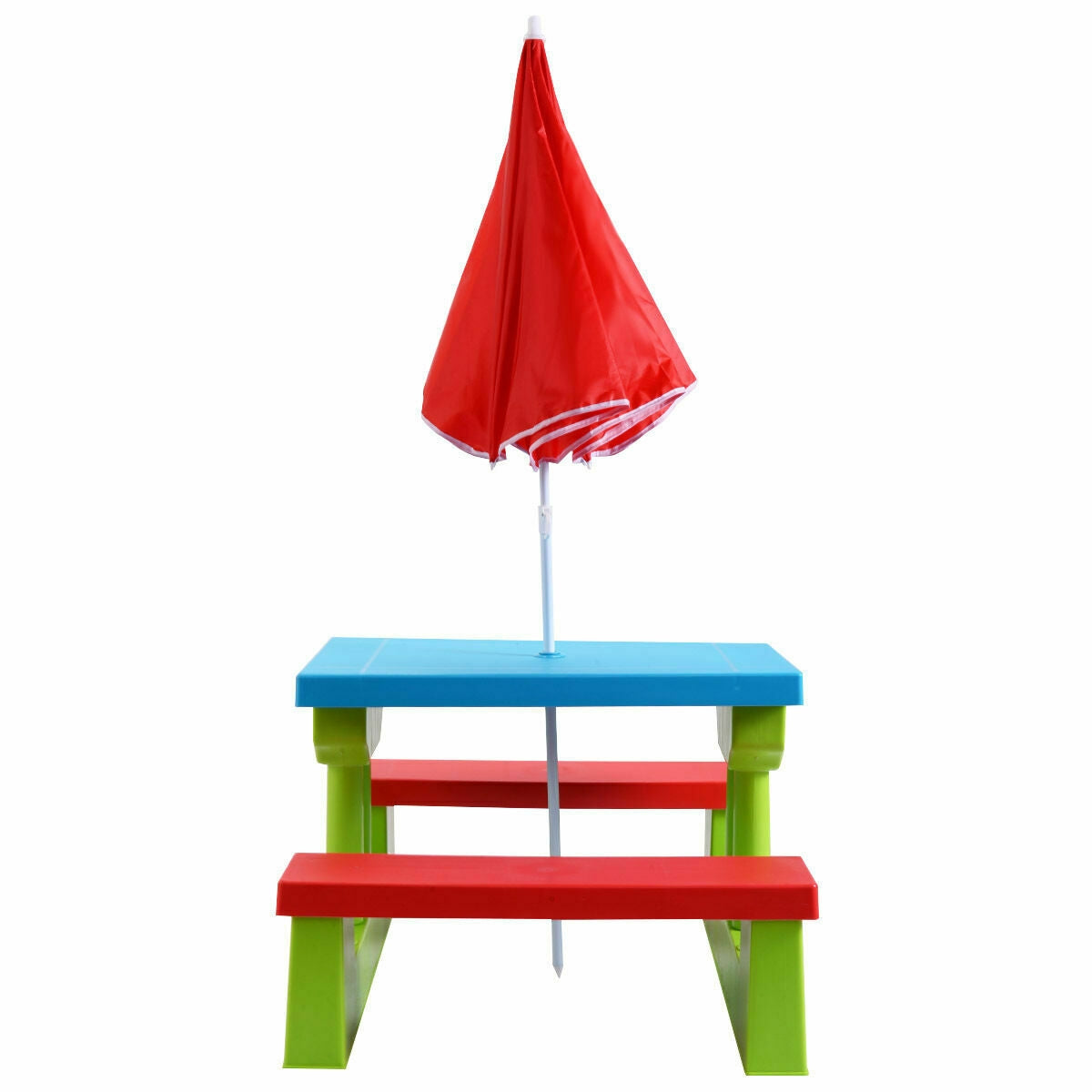 Kids Picnic Table And Bench With Umbrella, Green Kids Table & Chair Sets at Gallery Canada