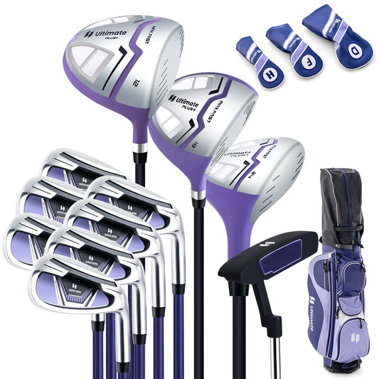 Women's Complete Golf Club Set Right Hand with Rain Hood, Purple - Gallery Canada