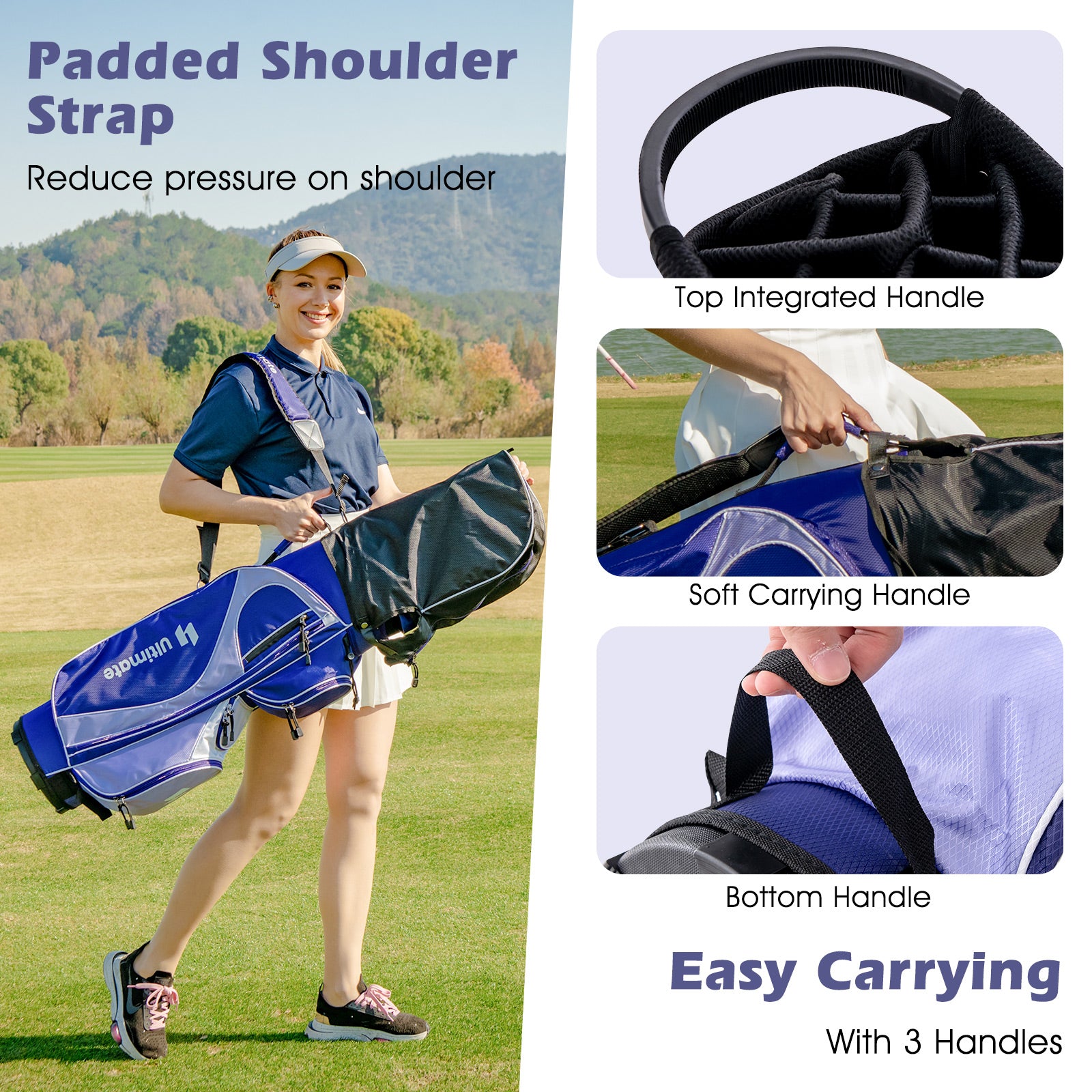 Women's Complete Golf Club Set Right Hand with Rain Hood, Purple Golf at Gallery Canada