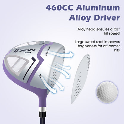 Women's Complete Golf Club Set Right Hand with Rain Hood, Purple Golf at Gallery Canada