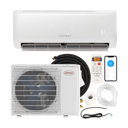 Energy Star Certified 22000 BTU 21 SEER2 Ductless Mini Split Air Conditioner and Heater 208-230V Works with Alexa, White - Gallery Canada