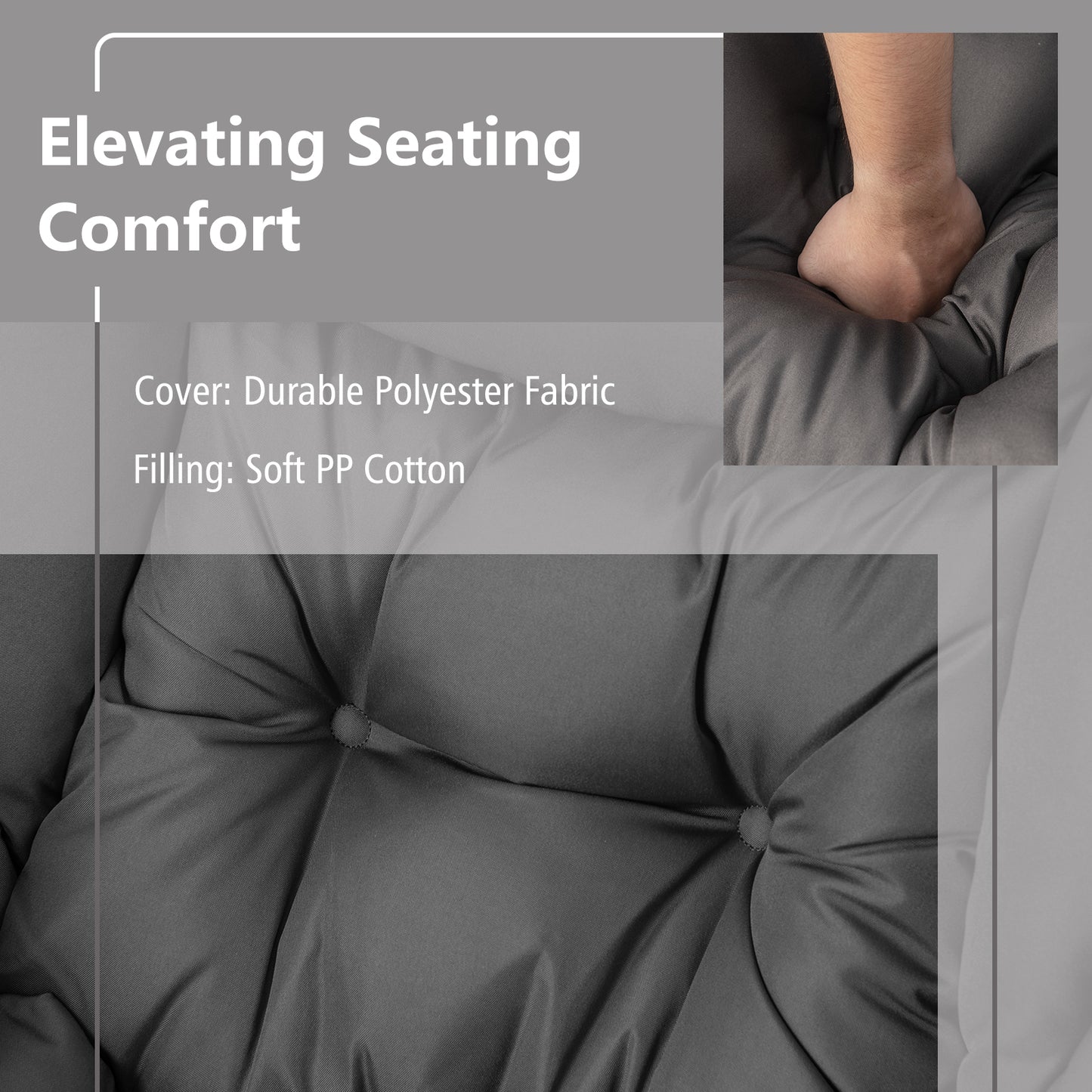 Modern Accent Sofa Chair, With Folding Footrest And Side Pocket, Gray Accent Chairs at Gallery Canada
