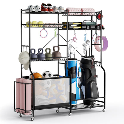 Sports Equipment Organizer, Black Sport Equipments Black at Gallery Canada