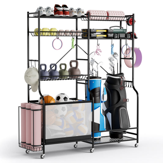 Sports Equipment Organizer, Black Sport Equipments Black at Gallery Canada