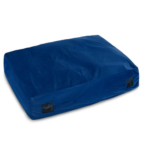 47 x 35.5 Inch Crash Pad Sensory Mat with Foam Blocks and Washable Cover, Blue