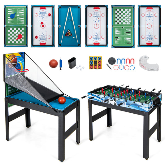 14-in-1 Combo Game Table Set Multi Game Table with Foosball, Multicolor Game Room Multicolor at Gallery Canada