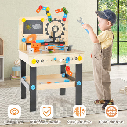 Pretend Play Workbench with Tools Set and Realistic Accessories, Multicolor at Gallery Canada