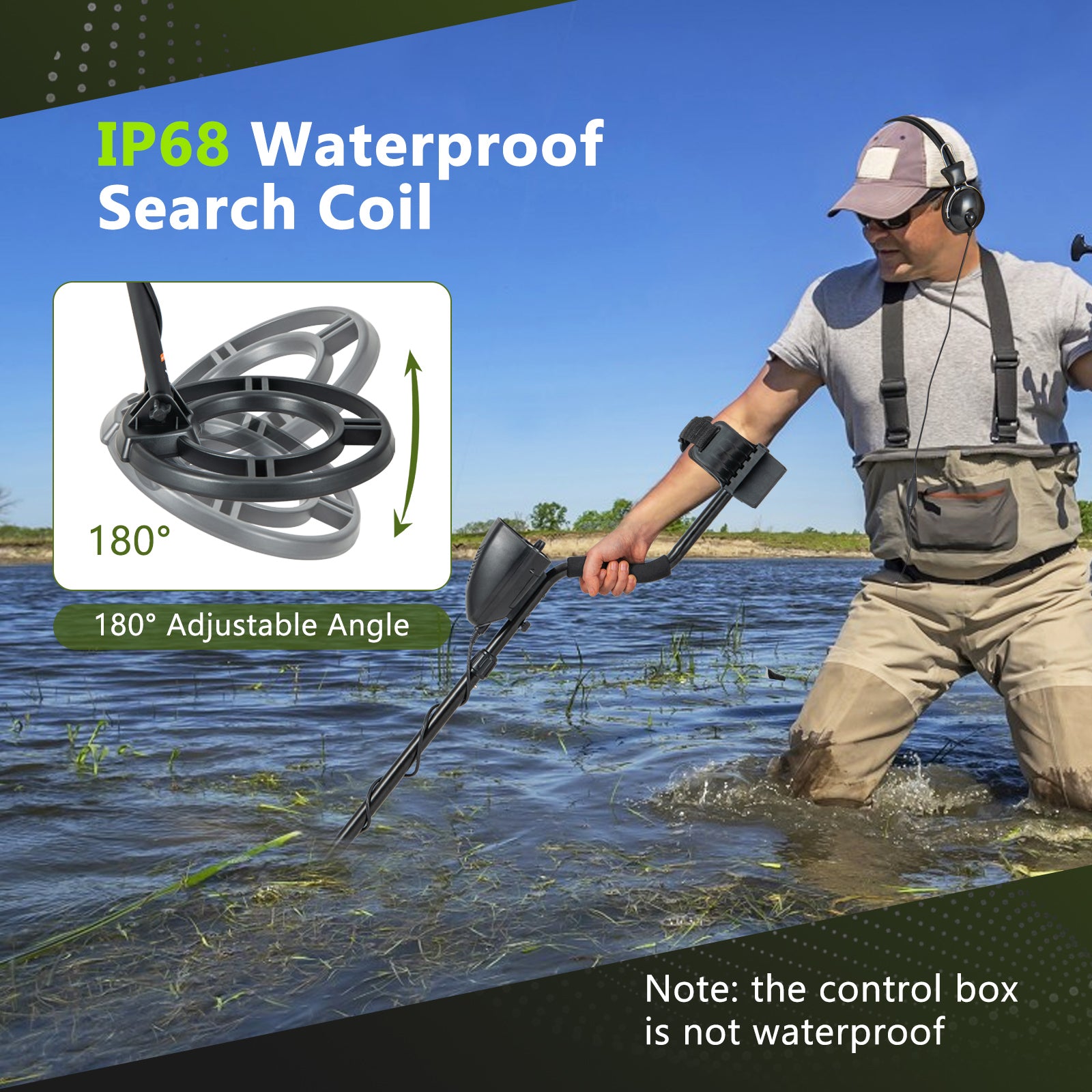 Waterproof Metal Detector, High Accuracy Search Coil Garden at Gallery Canada