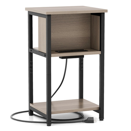 3-Tier End Table With USB Ports, Power Outlets, 1 Piece End & Side Tables Options at Gallery Canada