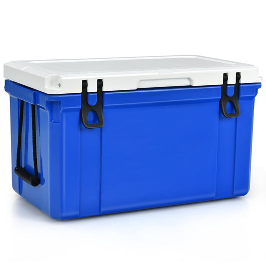 58 Quart Leak-Proof Portable Cooler  Ice Box for Camping, Blue at Gallery Canada