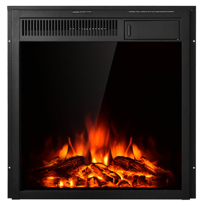 22.5 Inch Electric Fireplace Insert Freestanding and Recessed Heater, Black Fireplaces at Gallery Canada