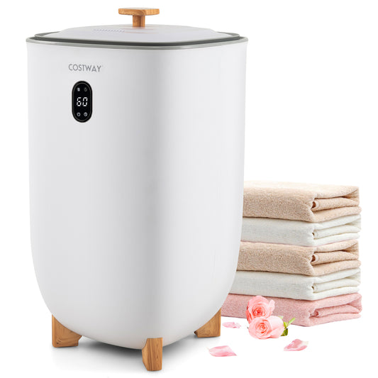 35L Large Towel Warmer Bucket, Auto Shut-Off, White Dryers White at Gallery Canada