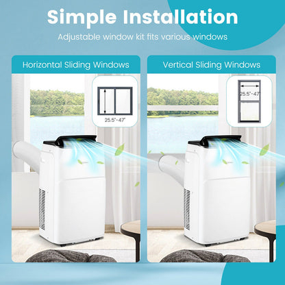 13000 BTU Portable 4-in-1 Air Conditioner with App and Voice Control, White - Gallery Canada