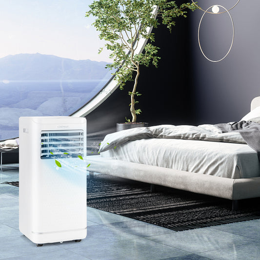 10000 BTU Portable Air Conditioner, Dehumidifier, Fan, White Portable Air Conditioners White at Gallery Canada