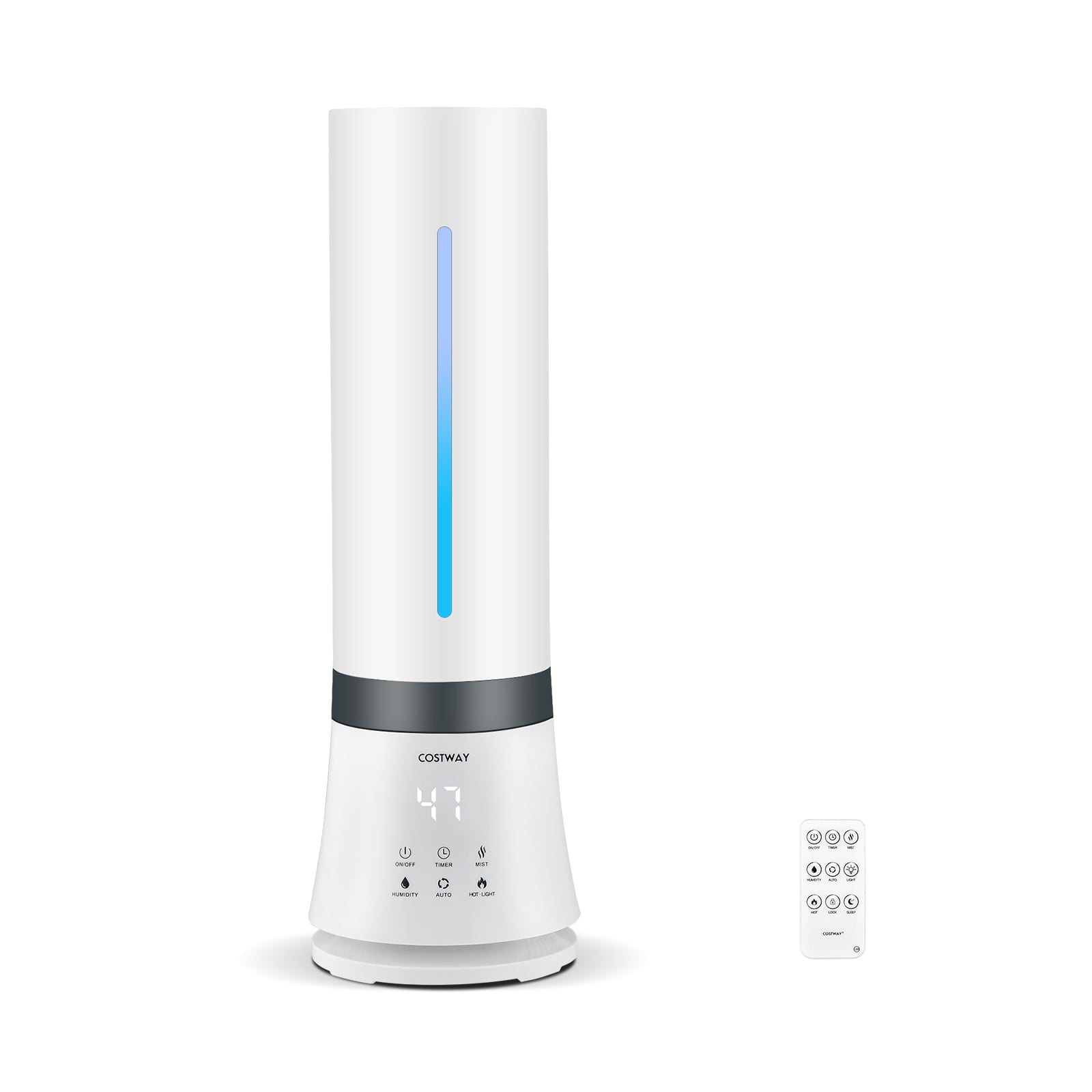 5.5L Cool Mist Humidifier, Remote Control, 12 Hour Timer, White Dehumidifiers at Gallery Canada